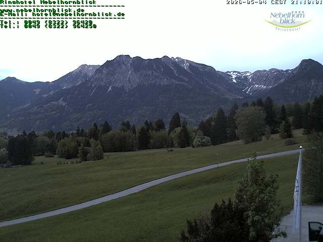 Archiv Foto Webcam Nebelhornblick