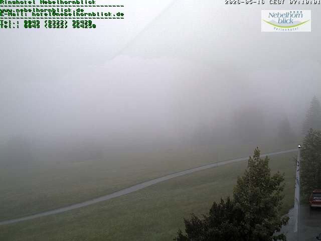 Archiv Foto Webcam Nebelhornblick