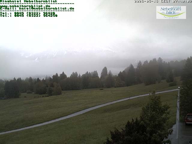 Archiv Foto Webcam Nebelhornblick