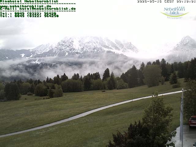 Archiv Foto Webcam Nebelhornblick