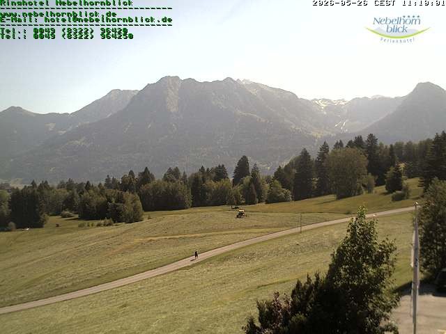 Archived image Webcam Hotel Nebelhornblick
