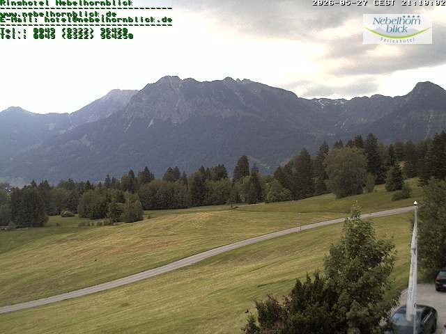 Archived image Webcam Hotel Nebelhornblick