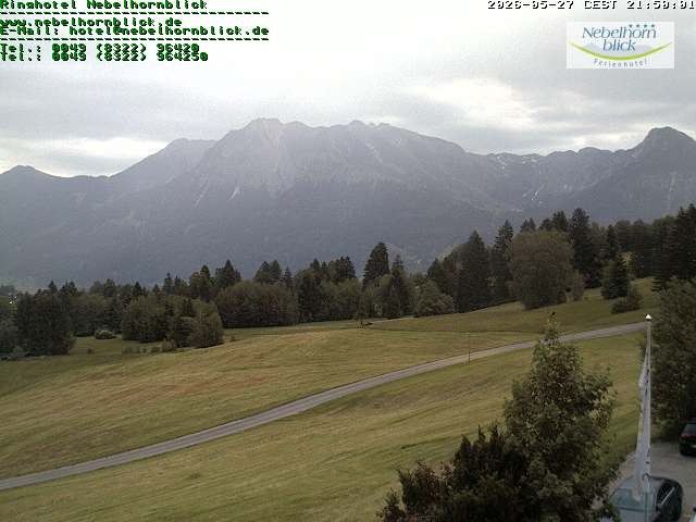 Archived image Webcam Hotel Nebelhornblick