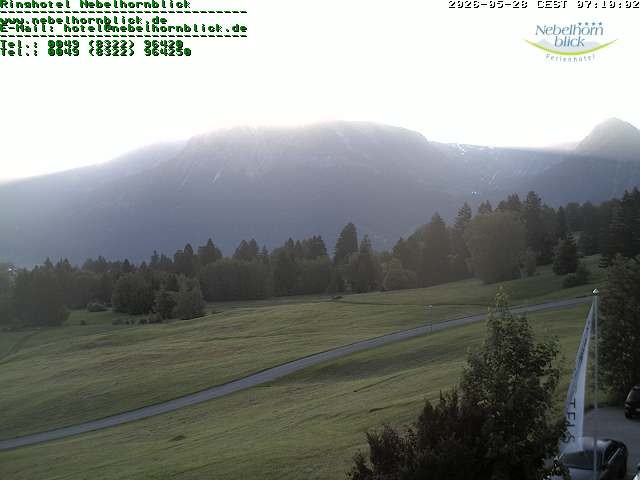 Archived image Webcam Hotel Nebelhornblick
