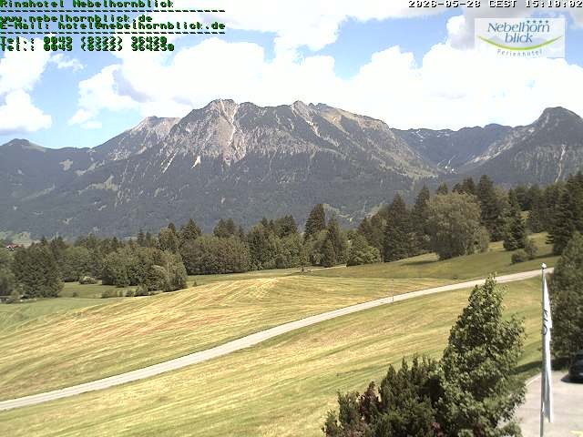 Archived image Webcam Hotel Nebelhornblick