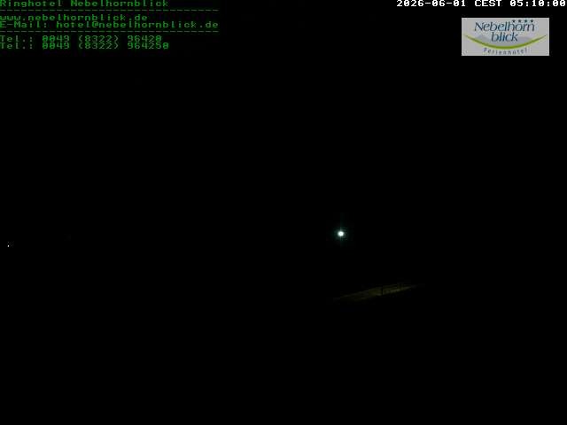 Archived image Webcam Hotel Nebelhornblick