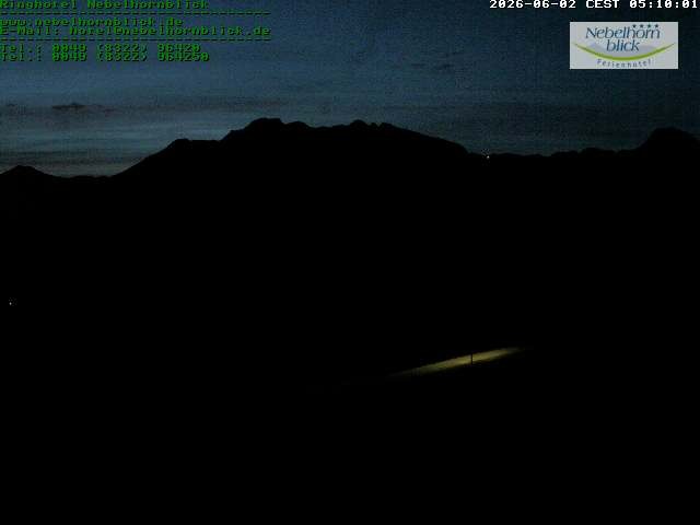 Archiv Foto Webcam Nebelhornblick