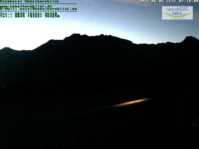 Archiv Foto Webcam Nebelhornblick