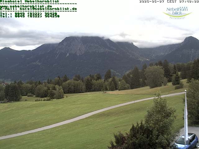 Archived image Webcam Hotel Nebelhornblick