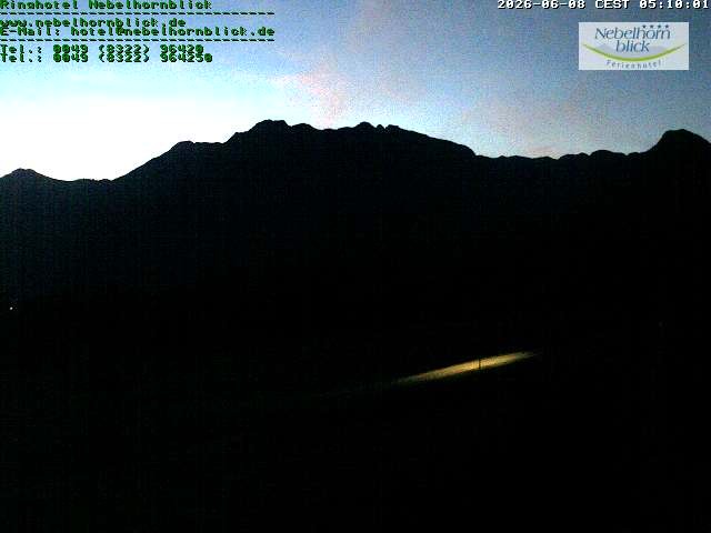 Archiv Foto Webcam Nebelhornblick
