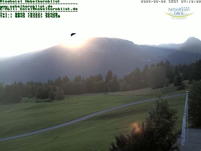 Archiv Foto Webcam Nebelhornblick