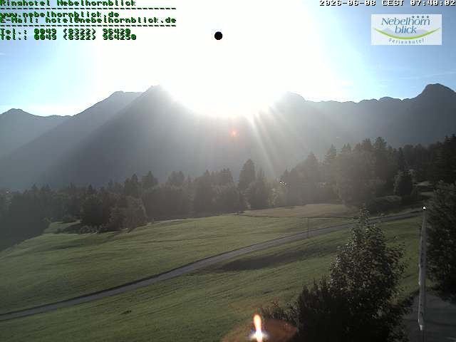 Archiv Foto Webcam Nebelhornblick