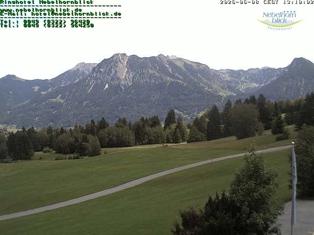 Archiv Foto Webcam Nebelhornblick