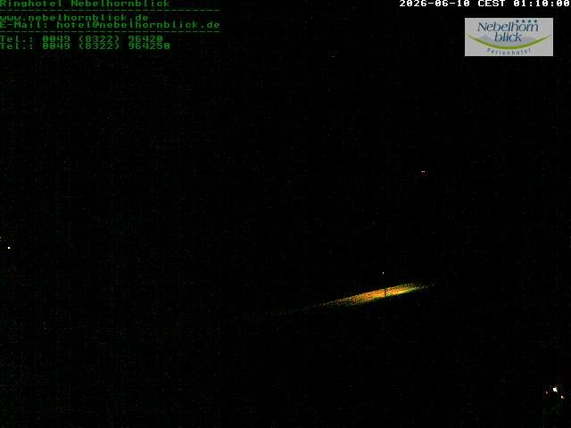 Archived image Webcam Hotel Nebelhornblick