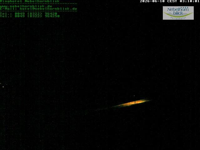 Archived image Webcam Hotel Nebelhornblick