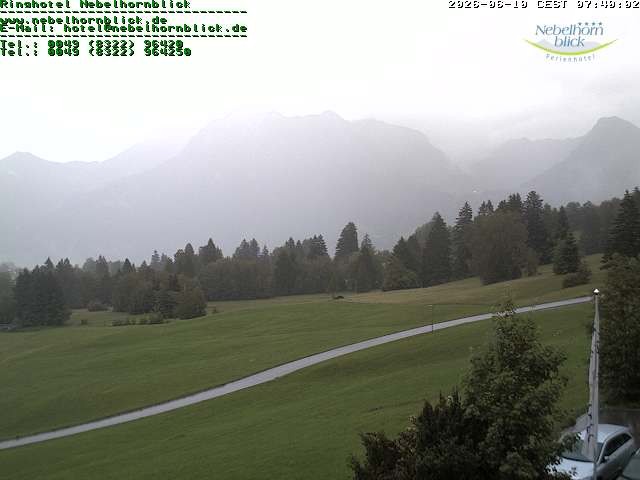 Archived image Webcam Hotel Nebelhornblick