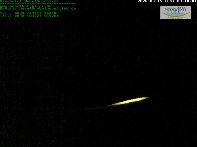 Archived image Webcam Hotel Nebelhornblick