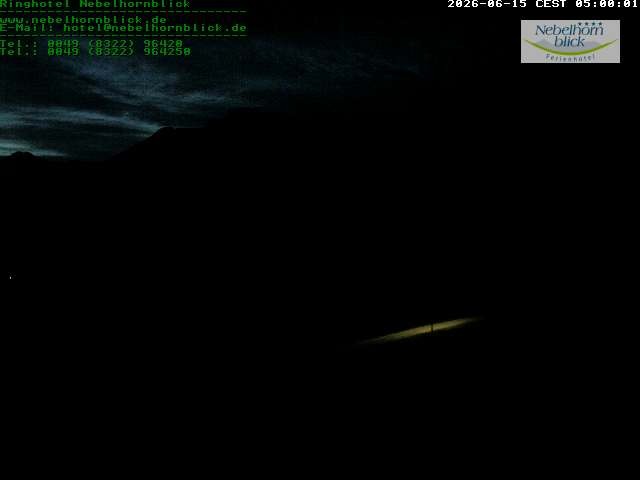 Archived image Webcam Hotel Nebelhornblick