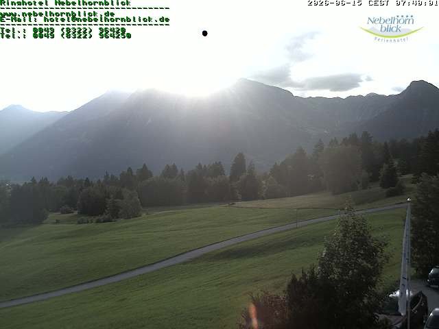 Archived image Webcam Hotel Nebelhornblick