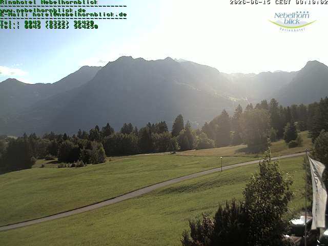 Archived image Webcam Hotel Nebelhornblick