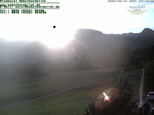 Archiv Foto Webcam Nebelhornblick