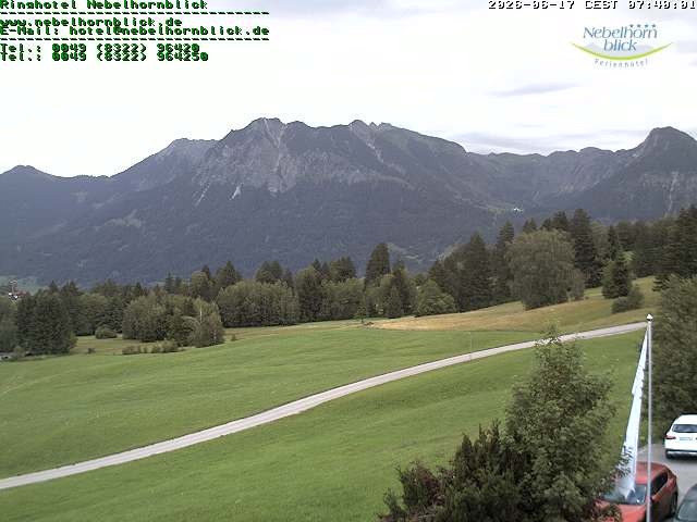 Archived image Webcam Hotel Nebelhornblick
