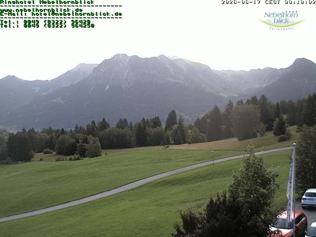 Archived image Webcam Hotel Nebelhornblick