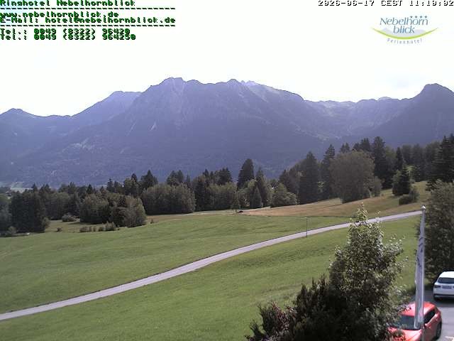 Archived image Webcam Hotel Nebelhornblick