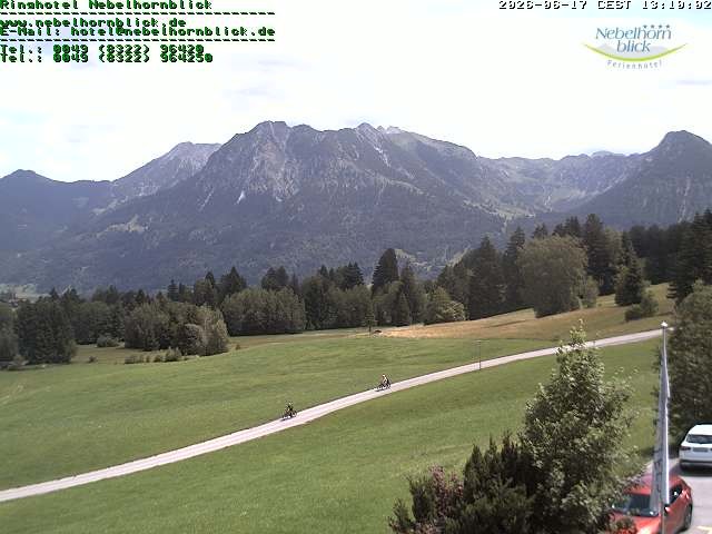 Archived image Webcam Hotel Nebelhornblick