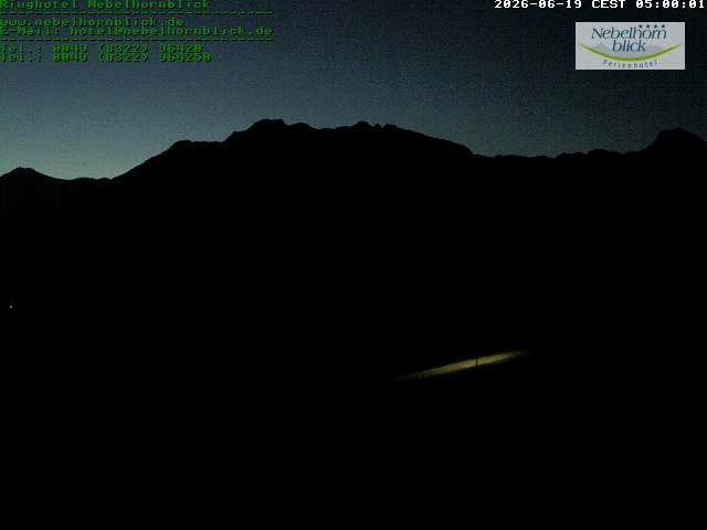 Archiv Foto Webcam Nebelhornblick