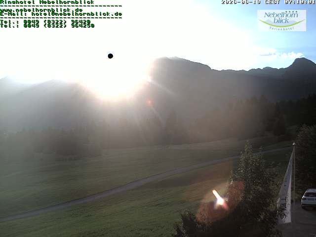 Archiv Foto Webcam Nebelhornblick