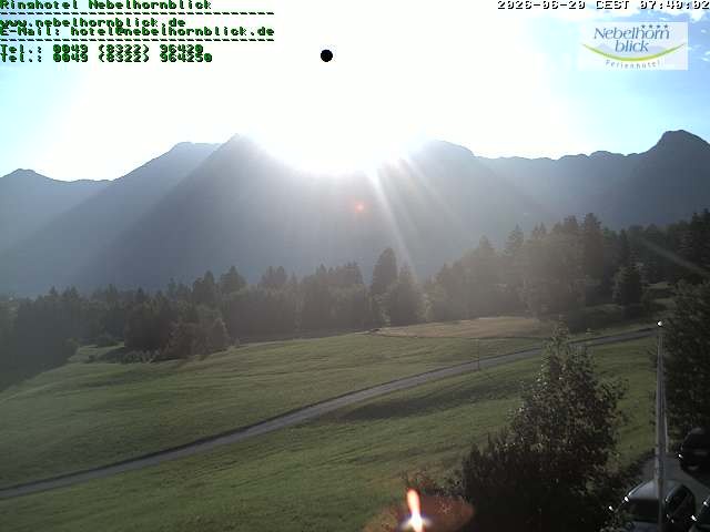 Archiv Foto Webcam Nebelhornblick