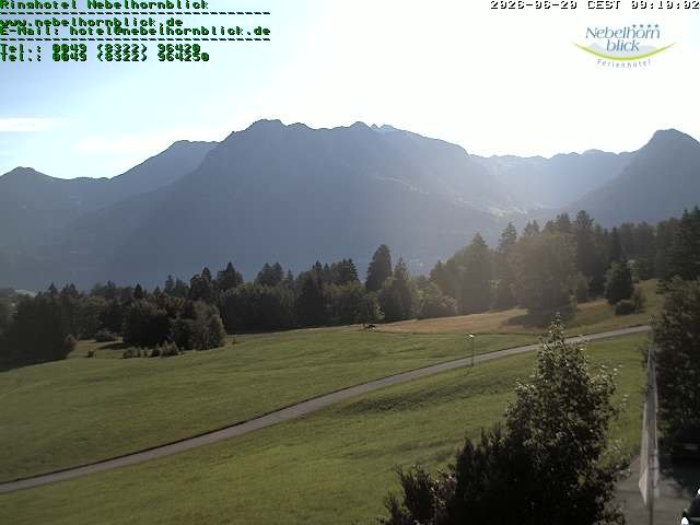 Archiv Foto Webcam Nebelhornblick