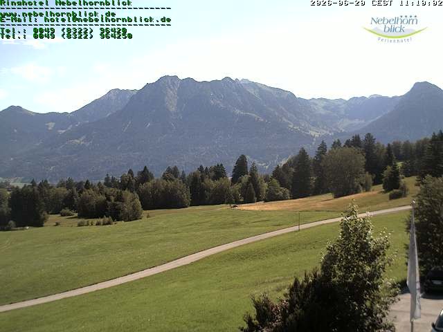 Archiv Foto Webcam Nebelhornblick