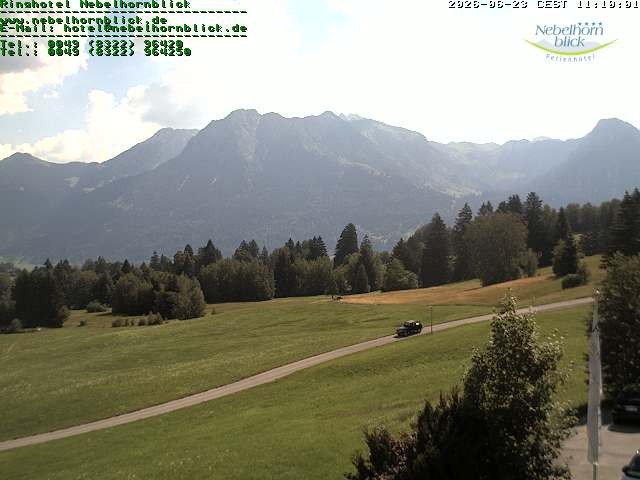 Archived image Webcam Hotel Nebelhornblick