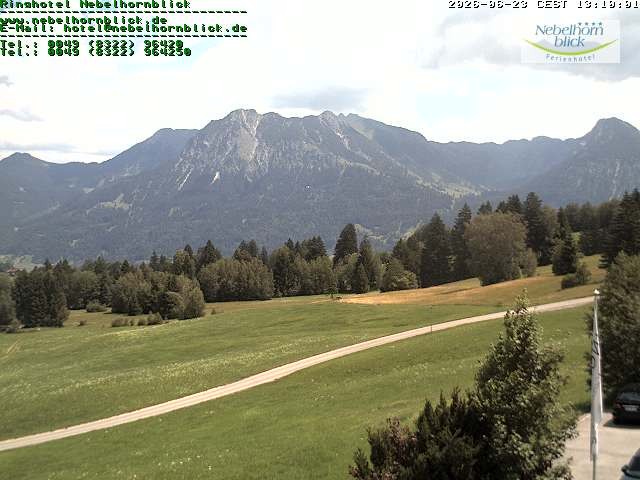 Archived image Webcam Hotel Nebelhornblick