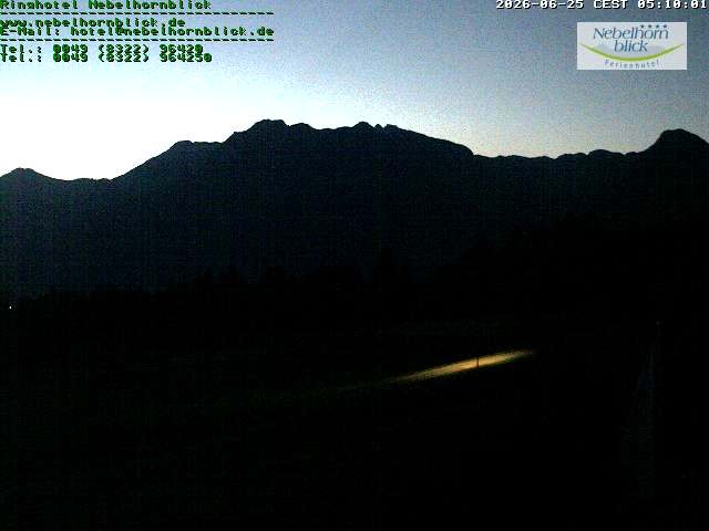 Archiv Foto Webcam Nebelhornblick
