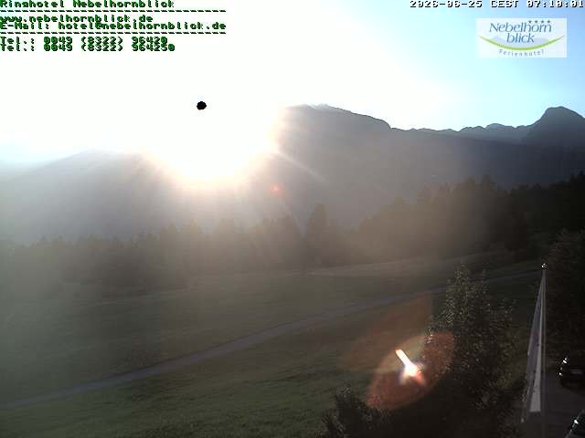 Archiv Foto Webcam Nebelhornblick