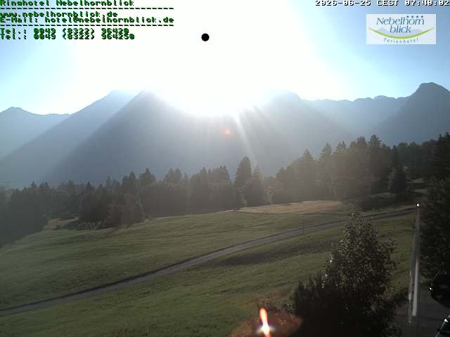 Archiv Foto Webcam Nebelhornblick