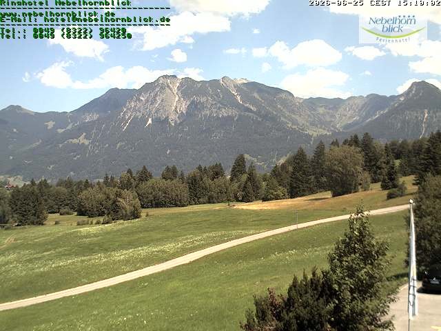 Archiv Foto Webcam Nebelhornblick