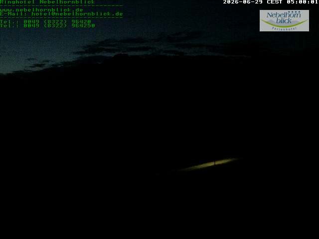Archiv Foto Webcam Nebelhornblick