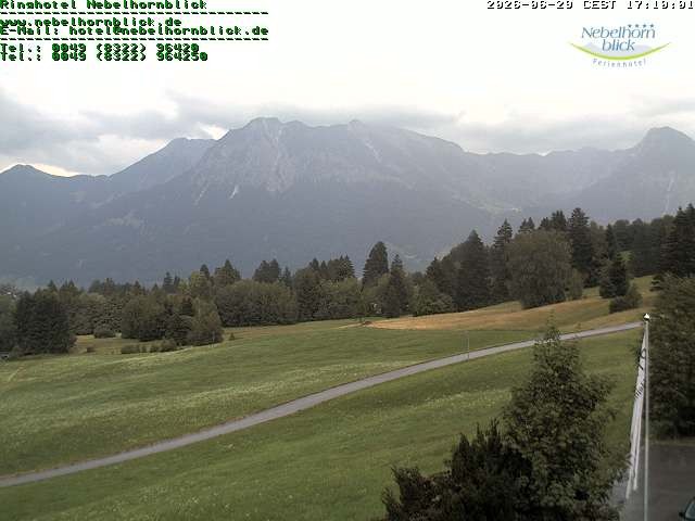 Archiv Foto Webcam Nebelhornblick
