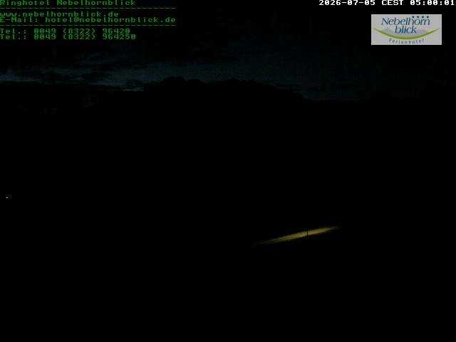 Archiv Foto Webcam Nebelhornblick