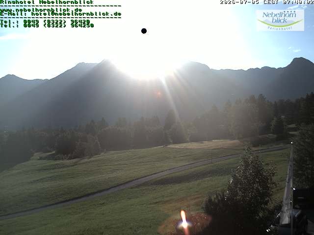 Archiv Foto Webcam Nebelhornblick