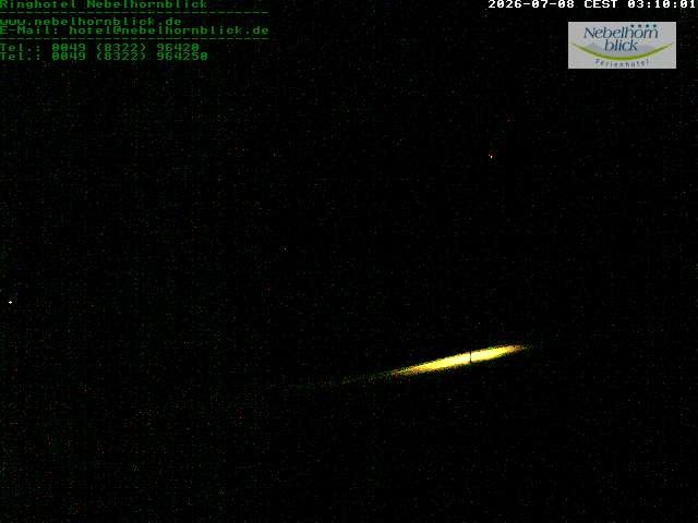 Archived image Webcam Hotel Nebelhornblick