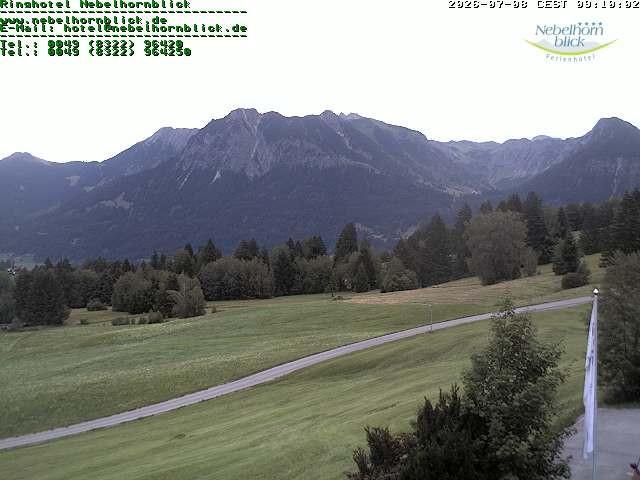Archived image Webcam Hotel Nebelhornblick