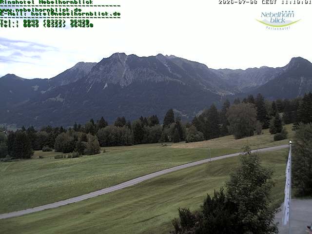 Archived image Webcam Hotel Nebelhornblick
