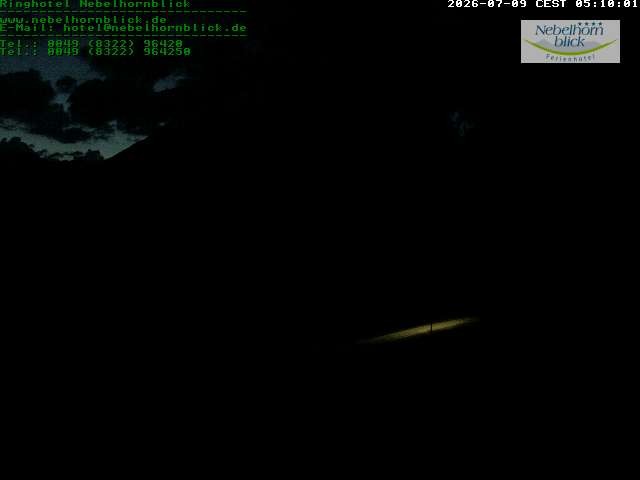Archiv Foto Webcam Nebelhornblick