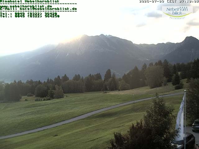 Archiv Foto Webcam Nebelhornblick
