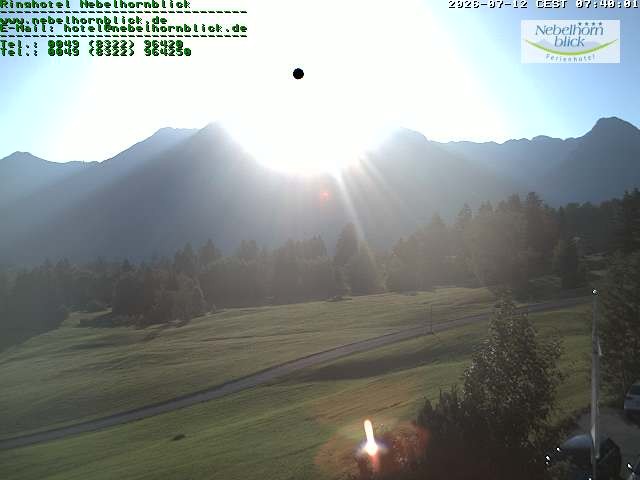 Archiv Foto Webcam Nebelhornblick